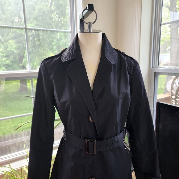 Marvin Richards Women's Lightweight Belted Trench Coat Size Small - Picture 6 of 13